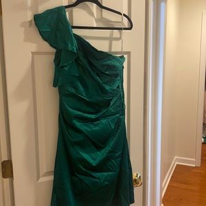 Phoebe Couture emerald green dress